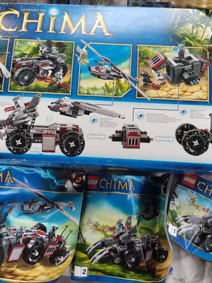 Lego 7009 Legends of Chima κουτί και εγχειρίδια