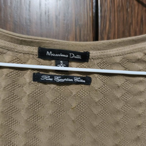 Massimo Dutti beige vest like new, size S