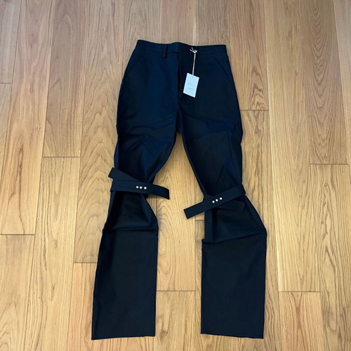 Bottega Veneta pants new, black, with straps under knees, size 46