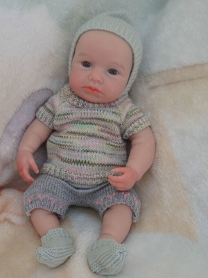 OtardDolls realistic silicone baby doll, girl 30 cm