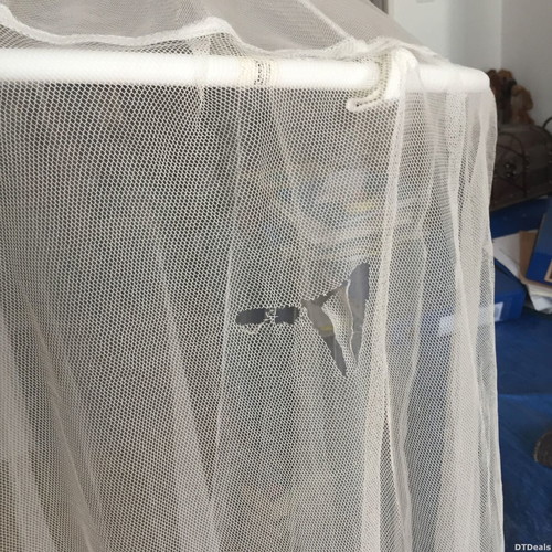 IKEA Bryne mosquito net used with 55 cm hoop diameter
