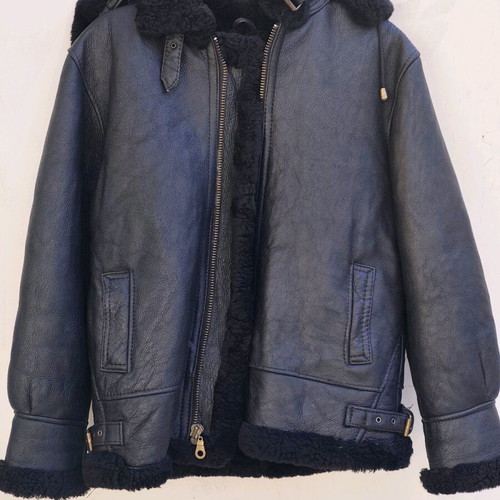 Milano vintage Italian leather jacket used, size M