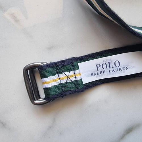 Polo Ralph Lauren kids belt new, adjustable, white and green