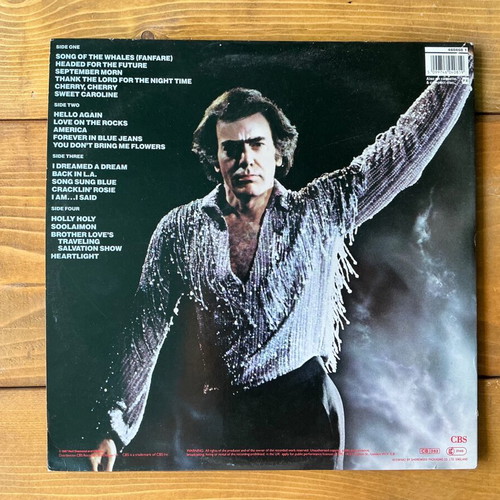 Neil Diamond Hot August Night II double record used, rock