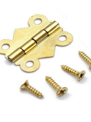 Μεντεσεδάκι αντικέ σιδερένιο 20Χ17 mm (4 τεμ.) Χρυσό