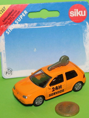 SIKU 1327 (Made in Germany) VW Golf Door Key Service Μεταλλική Μινιατούρα Κλίμακα 1:50? Σε εξαιρετική κατάσταση --Τιμή 5 ευρώ--