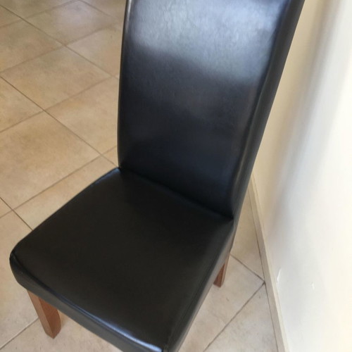 Dining chairs new, pack of 12, black leatherette