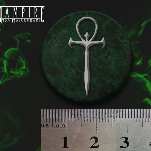 Vampire The Masquerade pins new, set of 2, 3.2cm