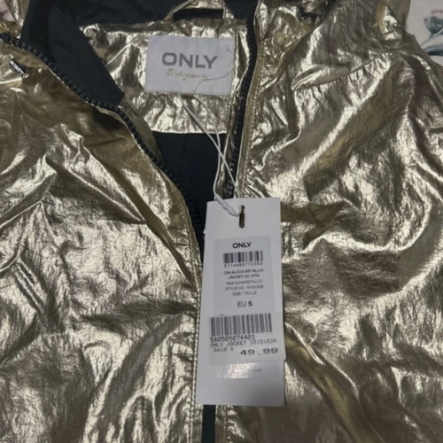 Only spring jacket new, black and gold, size S