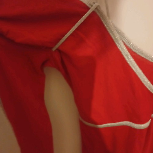 Killah evening blouse like new, red with silver details