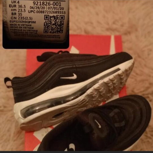 Nike Air Max 97 new black athletic shoes