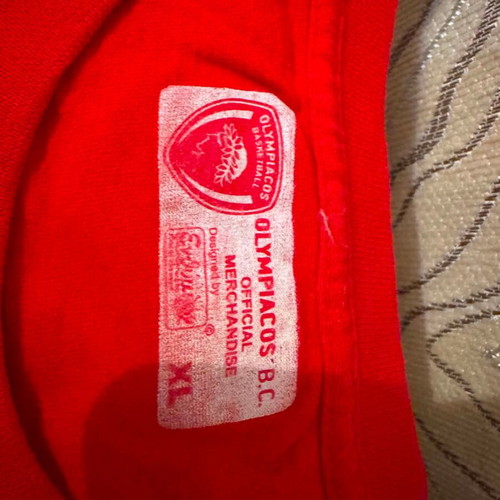 Olympiacos Basketball Championship 2016 T-shirt, authentic XL