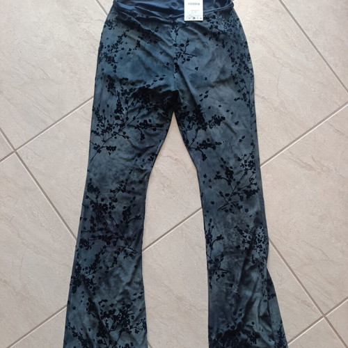 Zara black grey sheer pants with inner shorts, size L