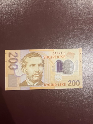 Χαρτονόμισμα Αλβανία ακυκλοφόρητο (UNC) 200, 2017, πολυεστέρας