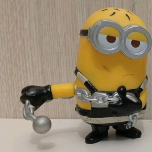 McDonald's Happy Meal Minions Figure used, Despicable Me Prisoner Minion