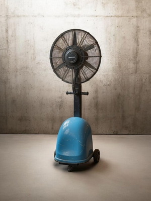 Industrial fan with water mist used, heavy-duty, 3 speeds