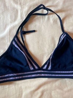bikini top from Forever 21 that is sheer at the points I have indicated