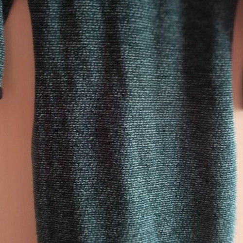 Winter dress with unique back like new, green, size M