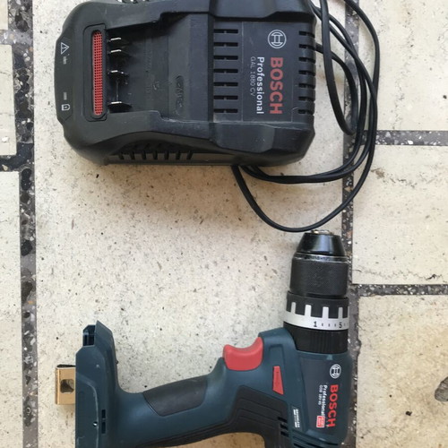 Bosch GSB 18V-45 Cordless Hammer Drill and GAL 1880CV Charger like new