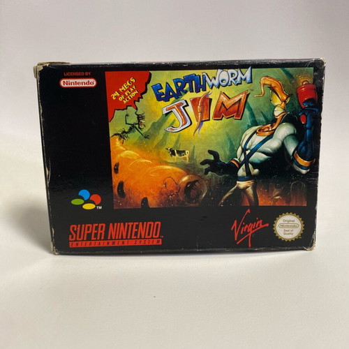 Earthworm Jim Super Nintendo SNES used, complete, English