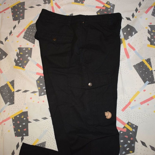 Fjallraven Ovik curved high waist trousers for women EU38 US29, black