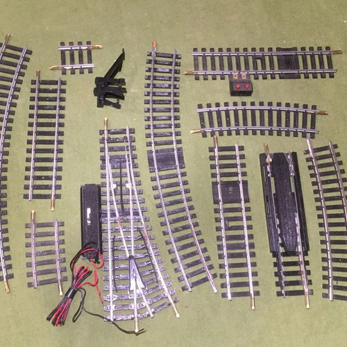 Jouef technical rails used, HO scale 1/87, pack of 12 pieces