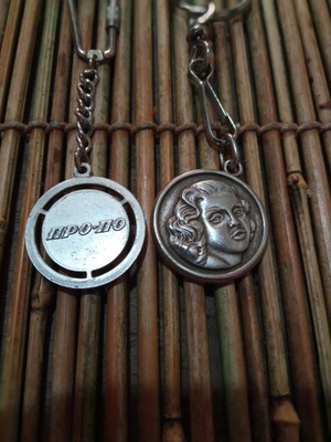 Vintage Propo Sante keychain used, good condition