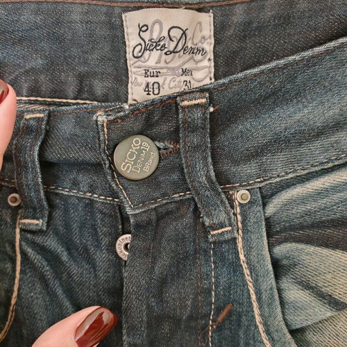 SICKO Denim men's slim fit jeans like new, dark blue