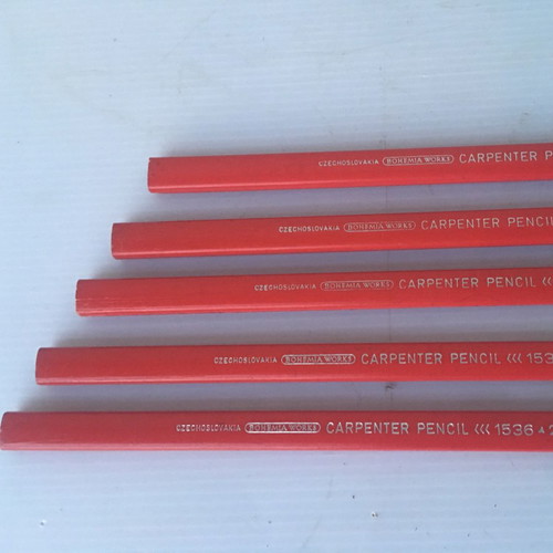 Carpenter flat pencils vintage and new