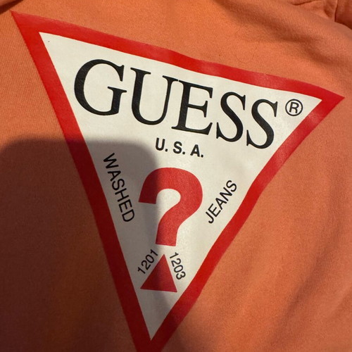 Guess sweatshirt orange like new, size Small