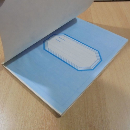 Old school notebook from the 1970s