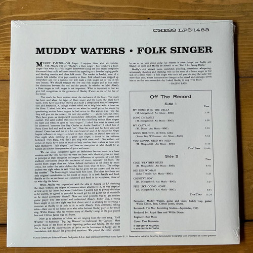 Muddy Waters Folk Singer LP new, blues
