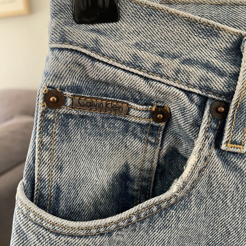 Calvin Klein vintage mom fit jeans used, size XS 34 6, blue