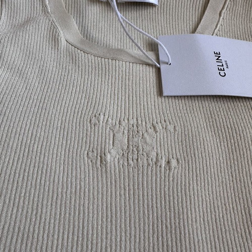 Celin knit top beige, size M, new