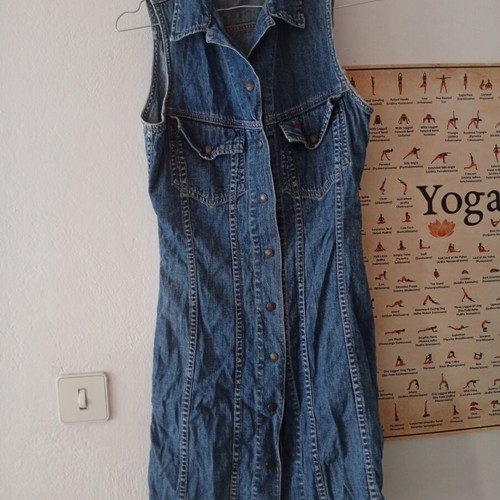 Big Star Denim Button-Up Dress Small Used, Blue