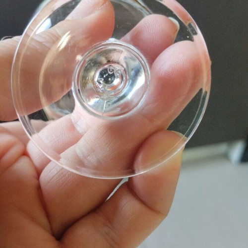 Vintage crystal raki glass with grape design
