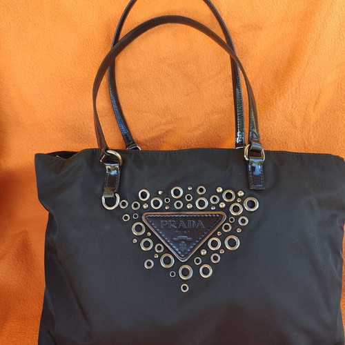 Prada shoulder bag in black nylon