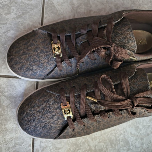 Michael Kors sneakers size 41 used, brown and gold