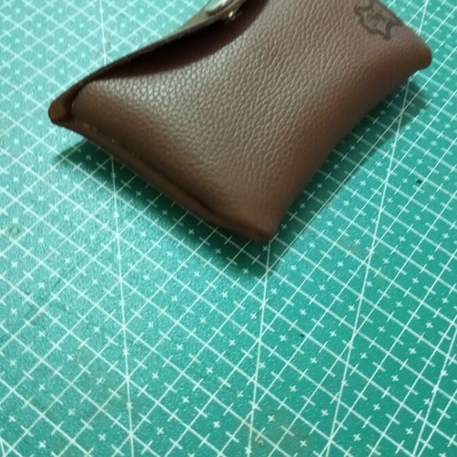 Handmade wallet from genuine soft cow leather, new, brown