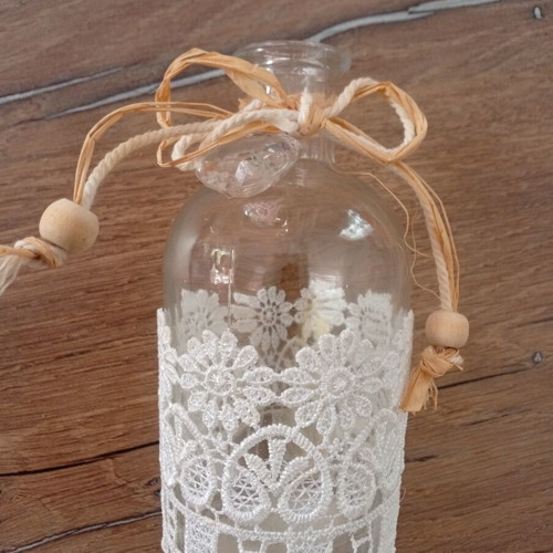 Glass bomboniere bottle 14 cm like new
