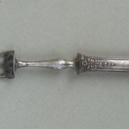 Cutlery set silver-plated with coat of arms, French, about 150 years old