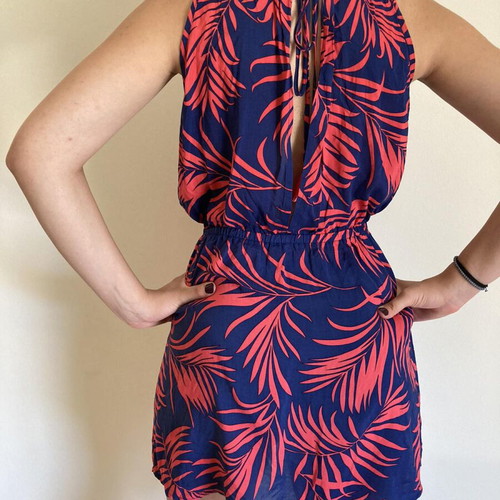 Floral dress blue pink like new