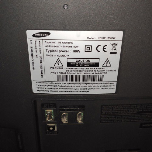 Samsung UE39EH5003W TV used 39"