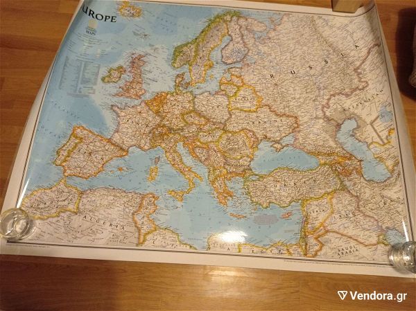  chartes NATIONAL GEOGRAPHIC THE WORD MAPS EUROPE