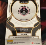 2025-26 Panini Select Euroleague Signature Selections Daulton Hommes Pink Cracked Ice Auto /25