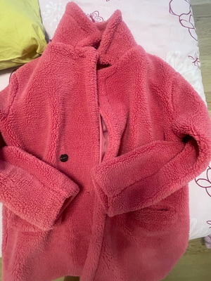 Teddy coat new pink