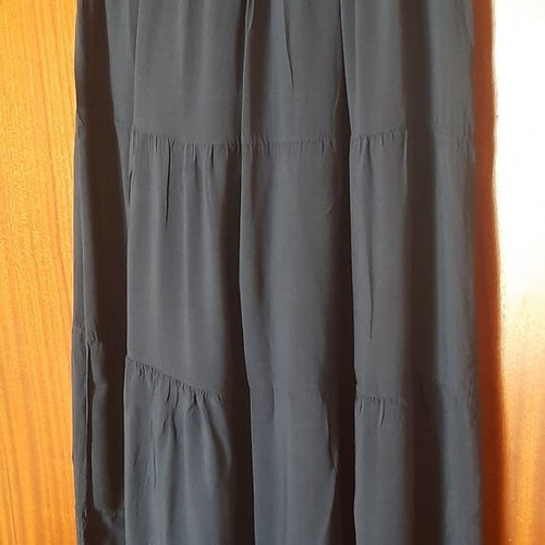 Maxi skirt used, dark blue, size L with elastic belt gift