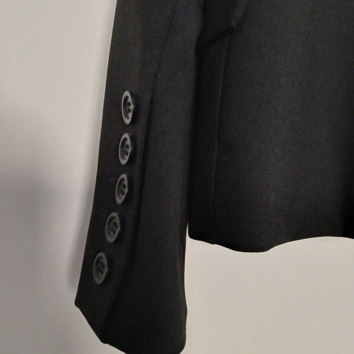 Mango women's fitted black blazer lined size 42 new