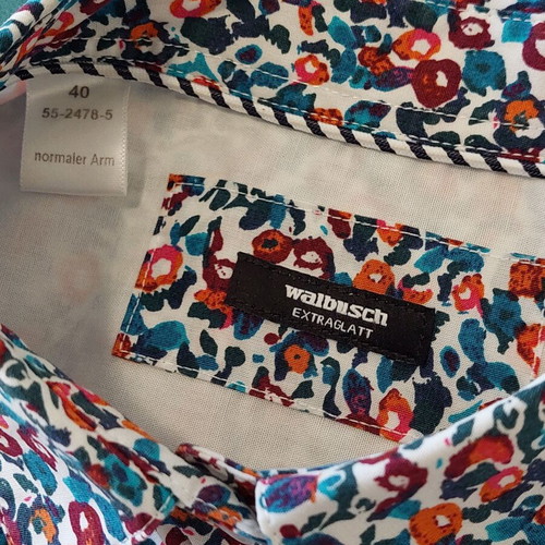 Walbusch cotton women's shirt, multicolor, size L