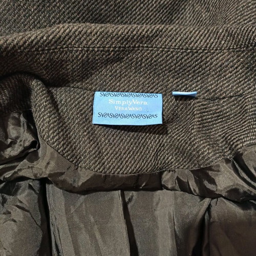 Simply Vera Vera Wang coat like new, black and gray, size L XL
